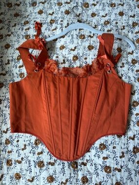 Lively Ghosts Orange Corset